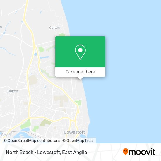 North Beach - Lowestoft map