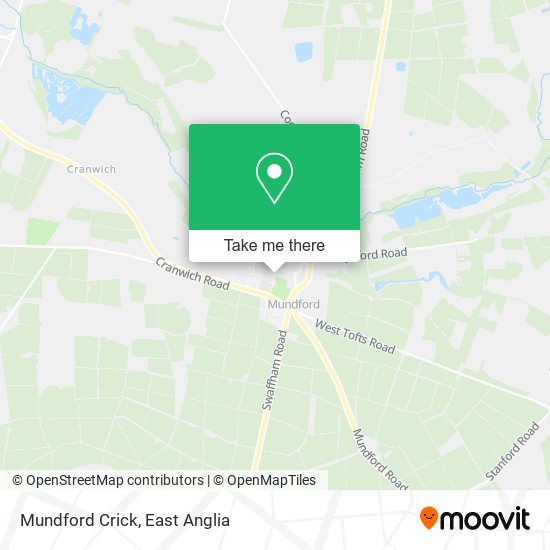 Mundford Crick map