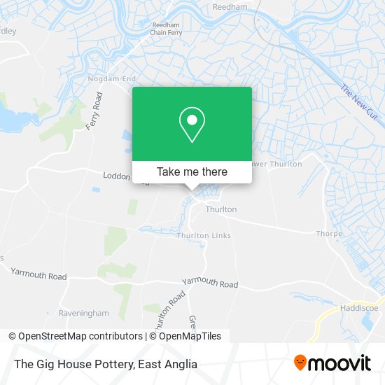The Gig House Pottery map