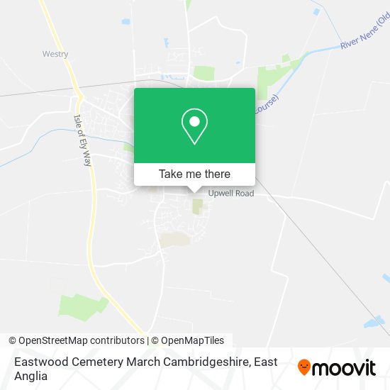 Eastwood Cemetery March Cambridgeshire map