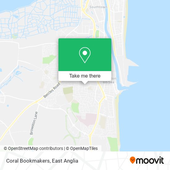 Coral Bookmakers map