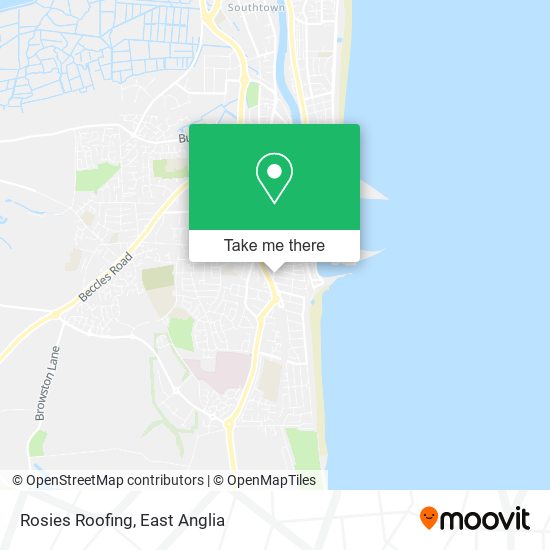 Rosies Roofing map