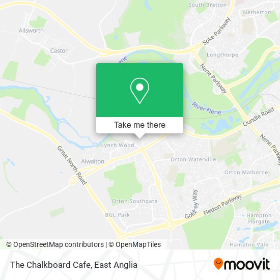 The Chalkboard Cafe map