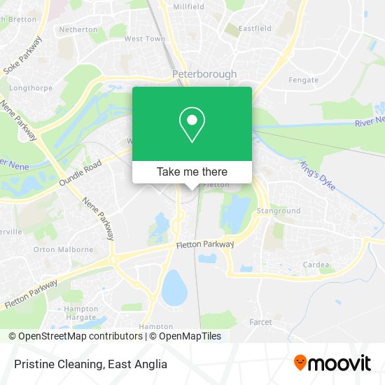 Pristine Cleaning map
