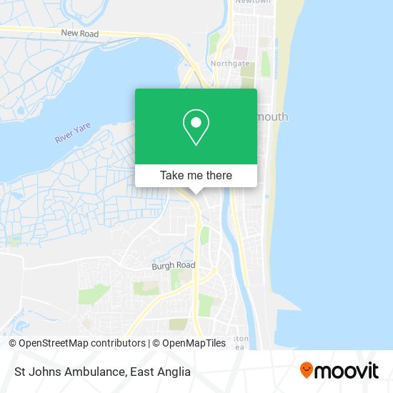 St Johns Ambulance map