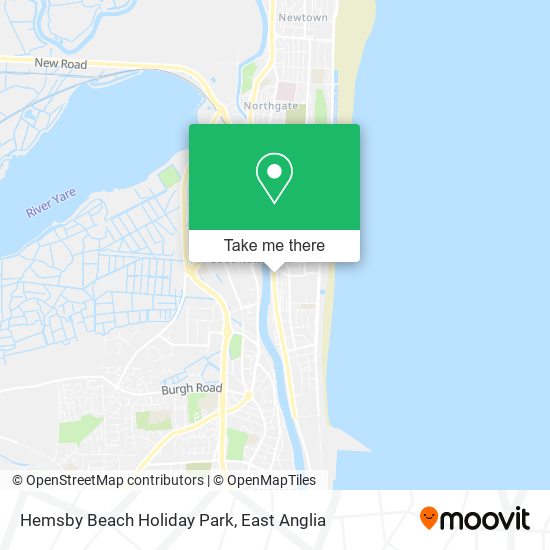 Hemsby Beach Holiday Park map