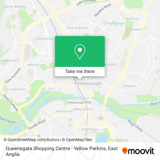Queensgate Shopping Centre - Yellow Perkins map