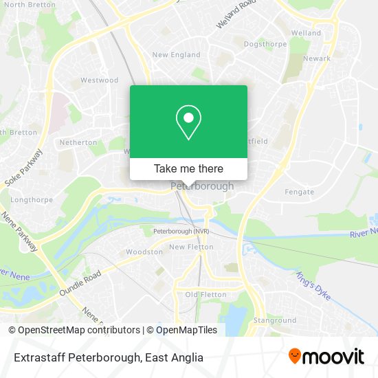 Extrastaff Peterborough map