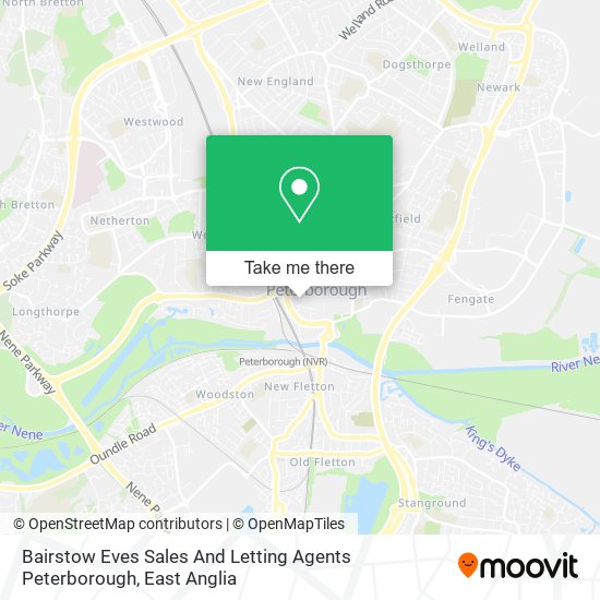 Bairstow Eves Sales And Letting Agents Peterborough map