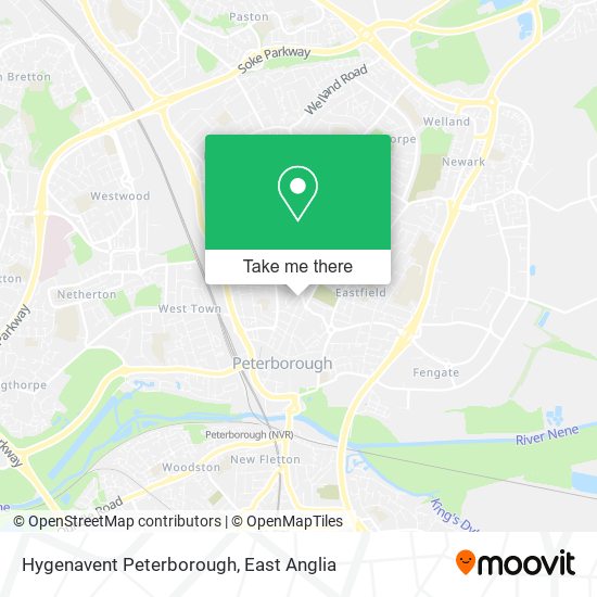 Hygenavent Peterborough map