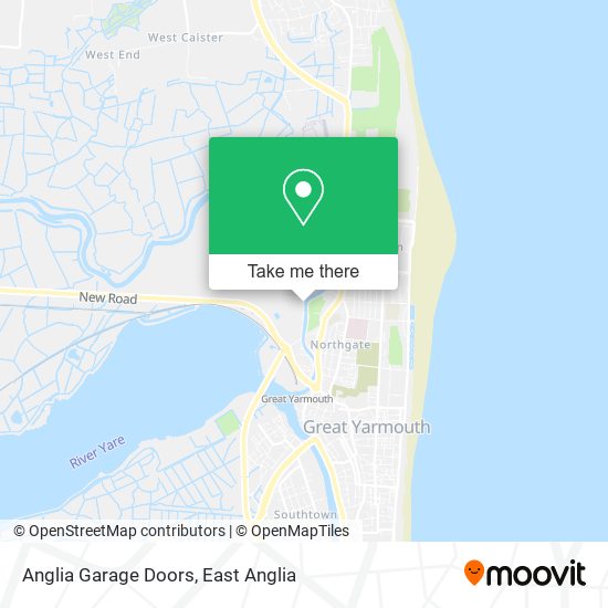 Anglia Garage Doors map