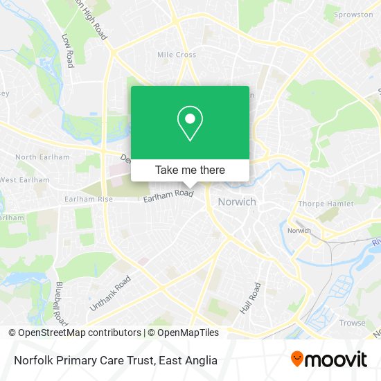 Norfolk Primary Care Trust map