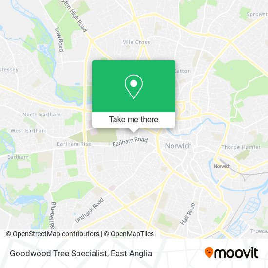 Goodwood Tree Specialist map