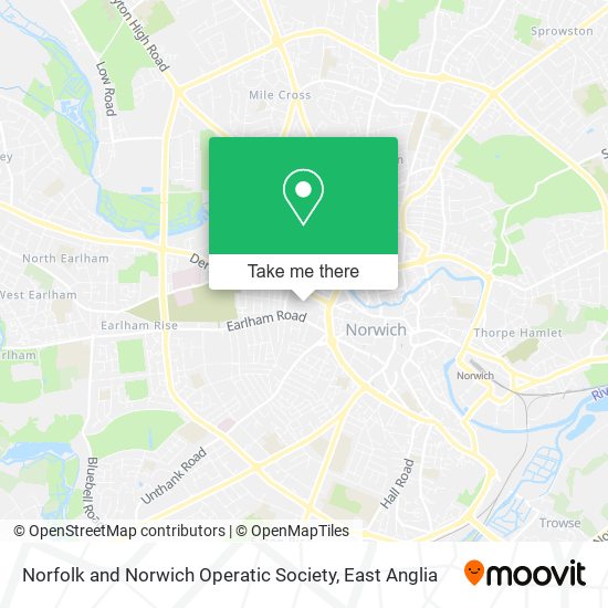 Norfolk and Norwich Operatic Society map