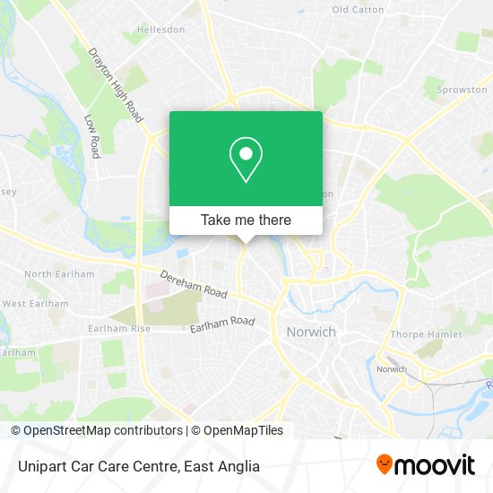 Unipart Car Care Centre map
