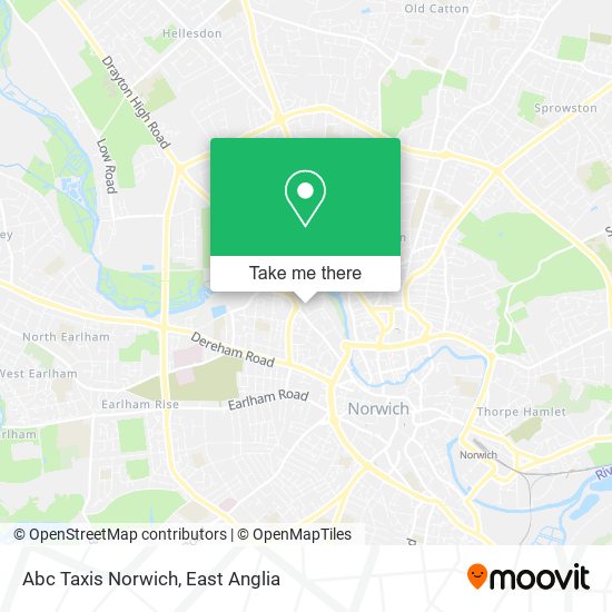 Abc Taxis Norwich map