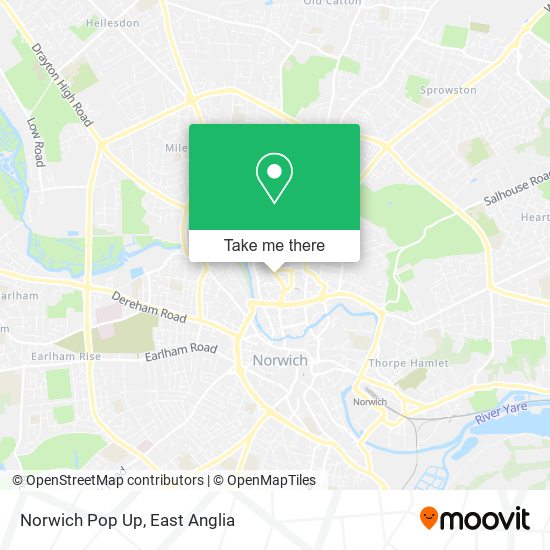 Norwich Pop Up map