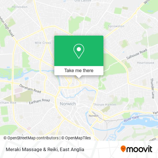 Meraki Massage & Reiki map