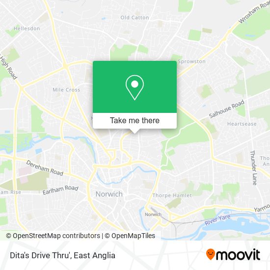 Dita's Drive Thru' map