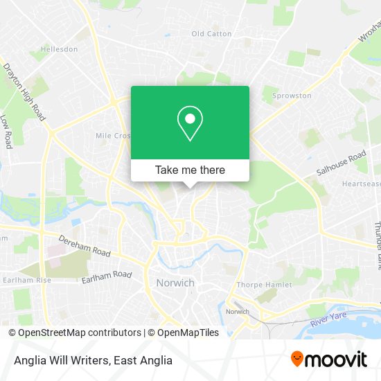 Anglia Will Writers map