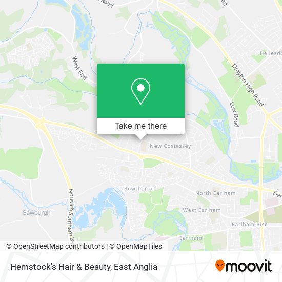 Hemstock's Hair & Beauty map