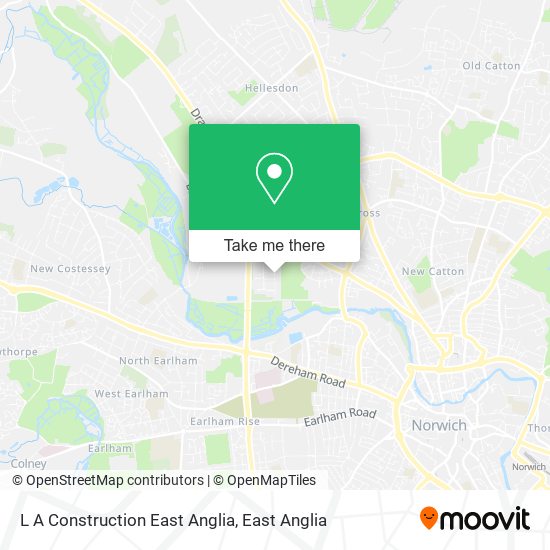 L A Construction East Anglia map