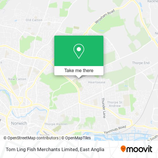 Tom Ling Fish Merchants Limited map