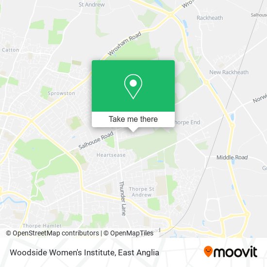 Woodside Women's Institute map