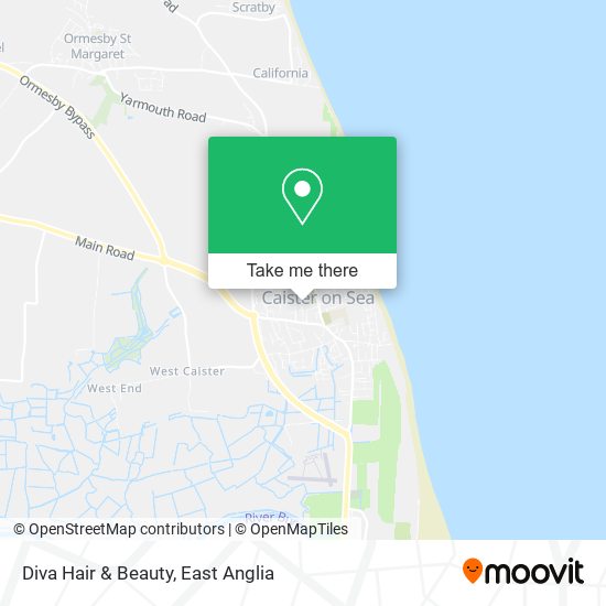Diva Hair & Beauty map