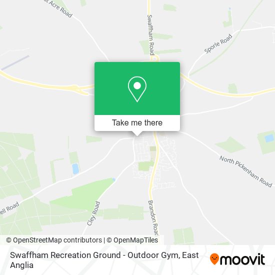 Swaffham Recreation Ground - Outdoor Gym map