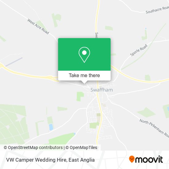 VW Camper Wedding Hire map