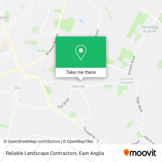 Reliable Landscape Contractors map
