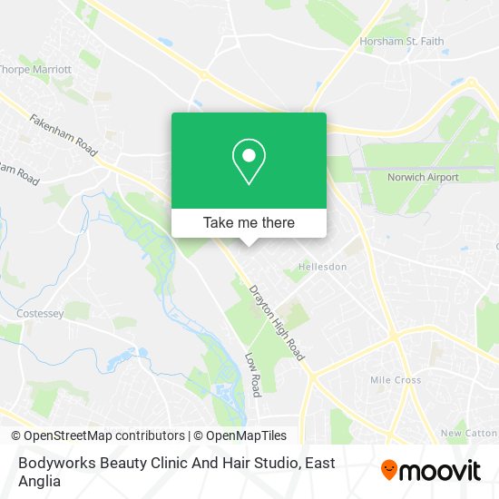 Bodyworks Beauty Clinic And Hair Studio map