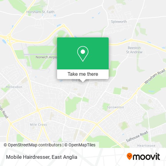 Mobile Hairdresser map