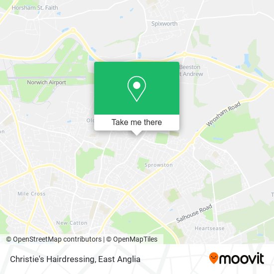 Christie's Hairdressing map