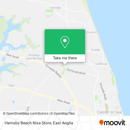 Hemsby Beach Nisa Store map