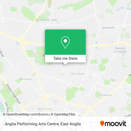 Anglia Performing Arts Centre map