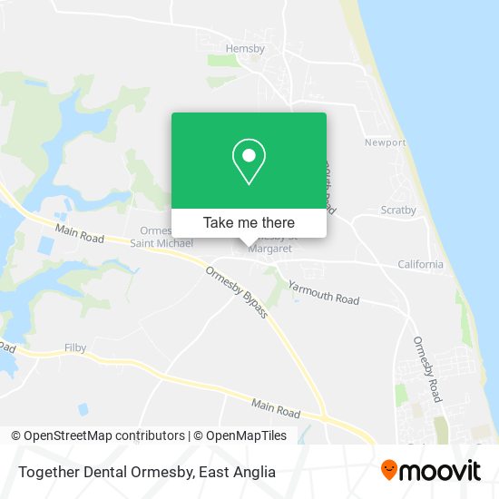 Together Dental Ormesby map