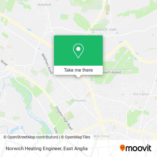 Norwich Heating Engineer map