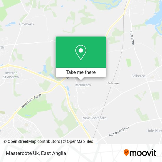 Mastercote Uk map