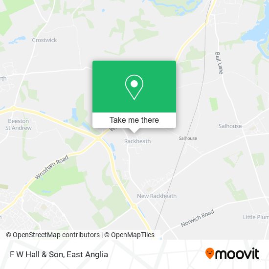 F W Hall & Son map