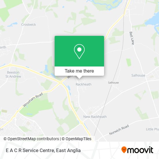 E A C R Service Centre map