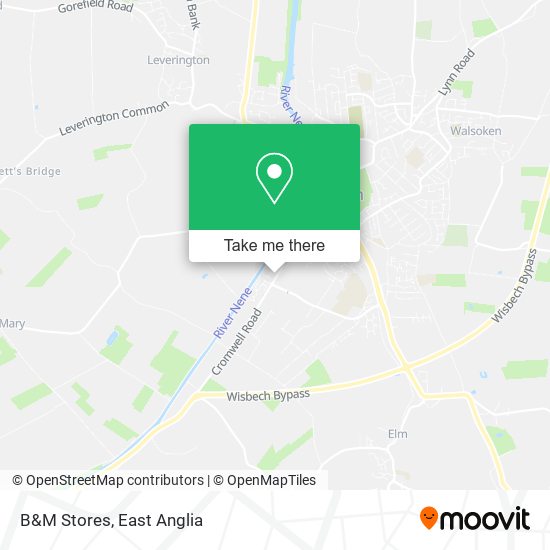 B&M Stores map