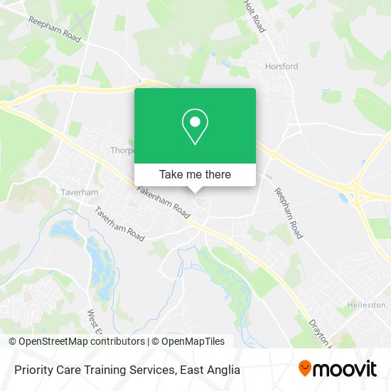 Priority Care Training Services map