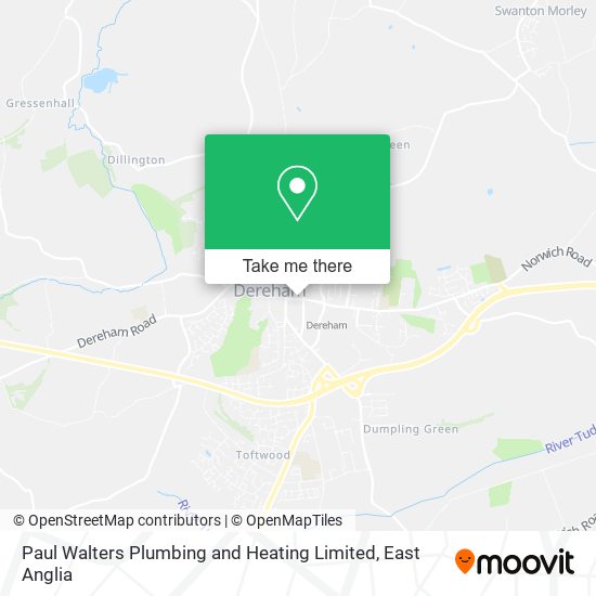 Paul Walters Plumbing and Heating Limited map