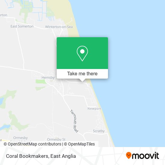 Coral Bookmakers map