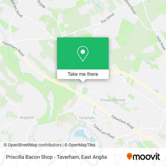 Priscilla Bacon Shop - Taverham map