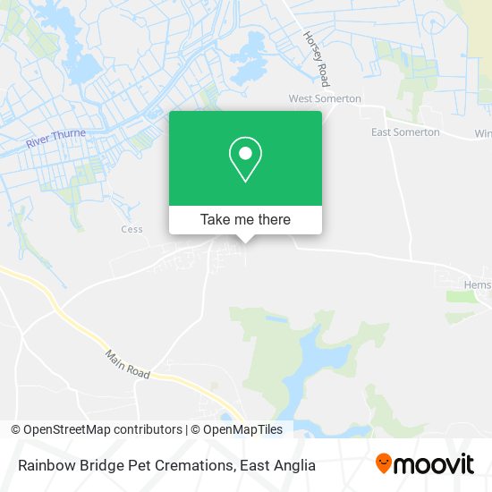 Rainbow Bridge Pet Cremations map