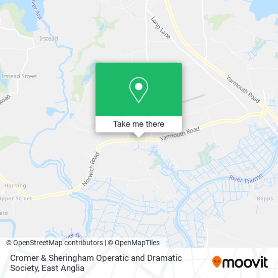 Cromer & Sheringham Operatic and Dramatic Society map