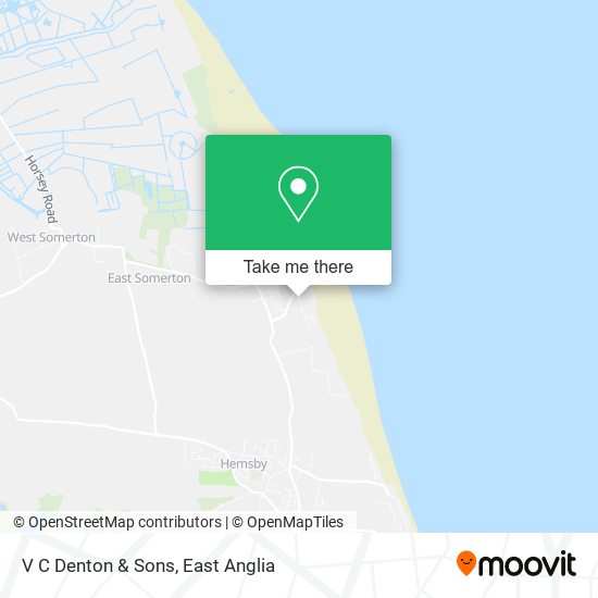 V C Denton & Sons map